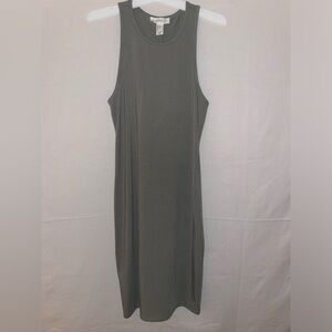 Forever 21 Olive Green Sheath Midi Dress